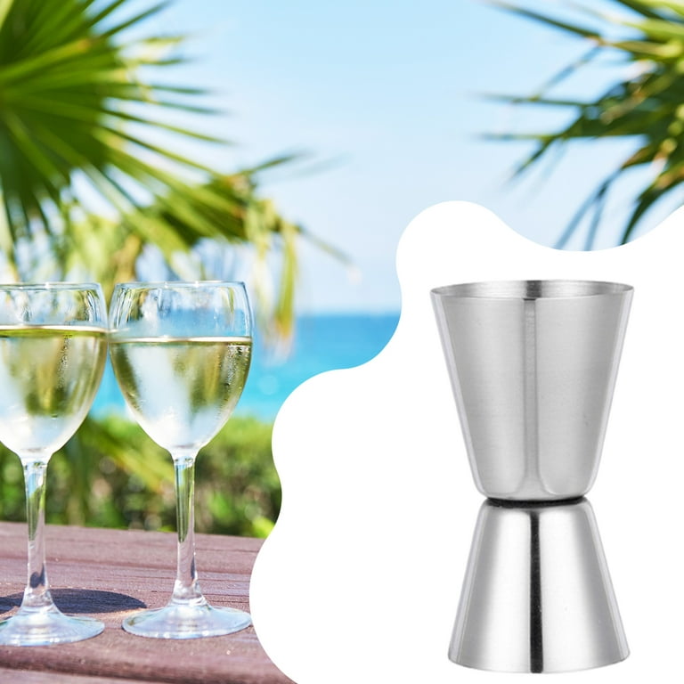  15/30ml or 25/50ml Steel Double Sided Cocktail Shaker Measure  Cup Liquor Cup Bartend X7E4 Gadgets Jigger Measuring : Home & Kitchen