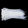 thumbnail image 2 of Hebilla autoblocante con cierre de cable de nailon de 100 piezas que una organización segura Blanco Sunnimix Nylon Cable Ties, 2 of 8