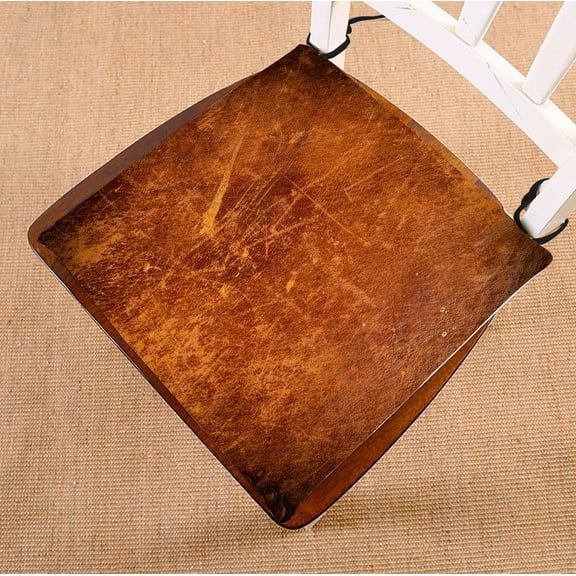 ABPHQTO Grunge Old Leather Texture Dark Edges Chair Pad Seat Cushion Chair Cushion Floor Cushion Two Sides Printing 16x16 Inch