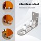 thumbnail image 4 of Guía de suelo ajustable NQ 2 piezas para pared/puerta de acero inoxidable, 4 of 5