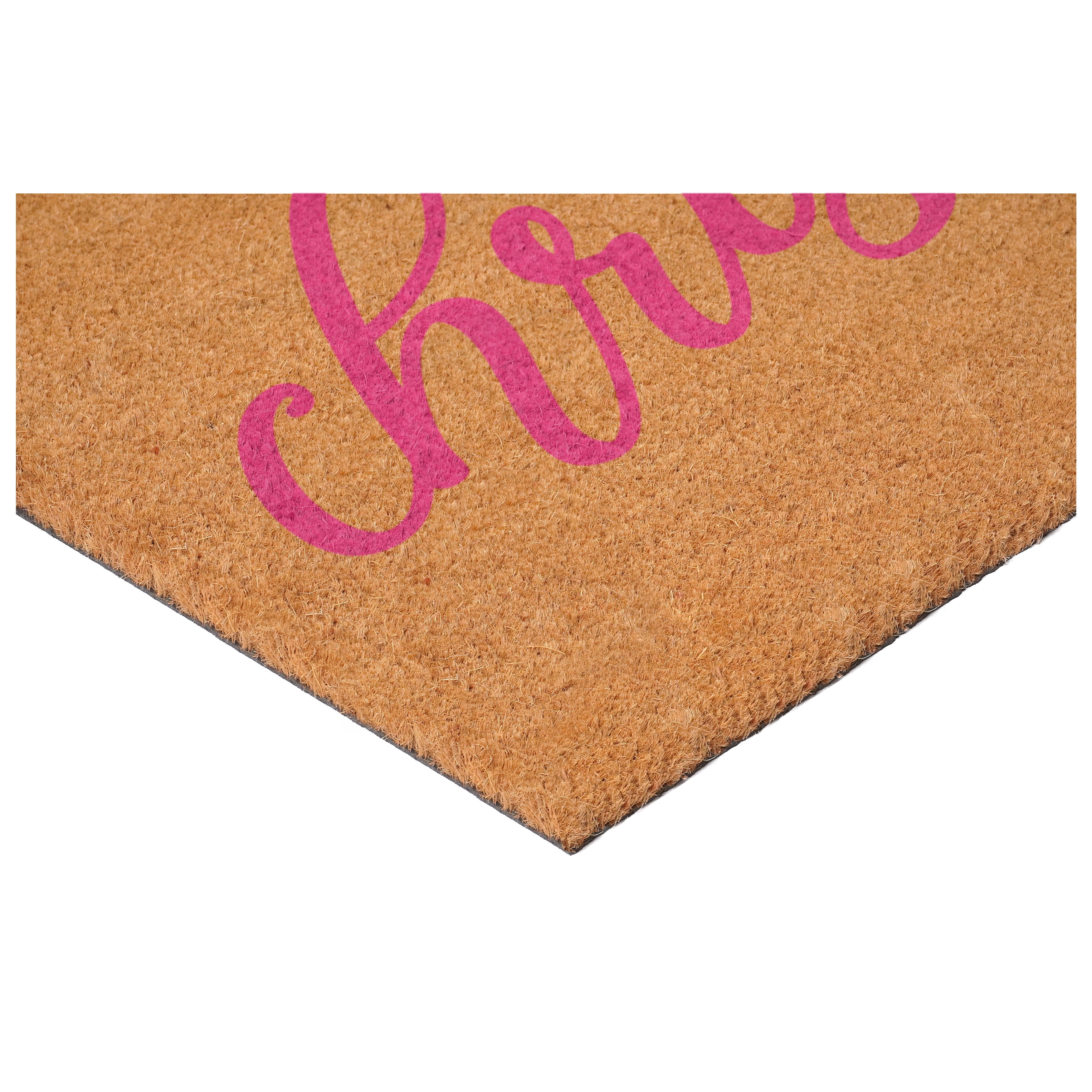 Calloway Mills 117381729 Pink Classic Christmas Doormat 17" x 29"