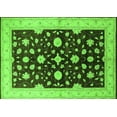 thumbnail image 1 of Ahgly Company Indoor Rectangle Oriental Green Industrial Area Rugs, 5' x 7', 1 of 4