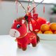 thumbnail image 5 of Muñeca festiva de peluche con llavero de caballo rojo | Juguete colgante de caballo llorón | Tela suave | Adorno Kawaii tierno para el Año Nuevo Lunar, Regalo para Amantes de los Caballos, Una Pieza, 5 of 7