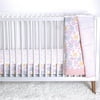 Star Organic Pure Organic Cotton Crib Bedding Set 3 Pc White-To the Moon and Back