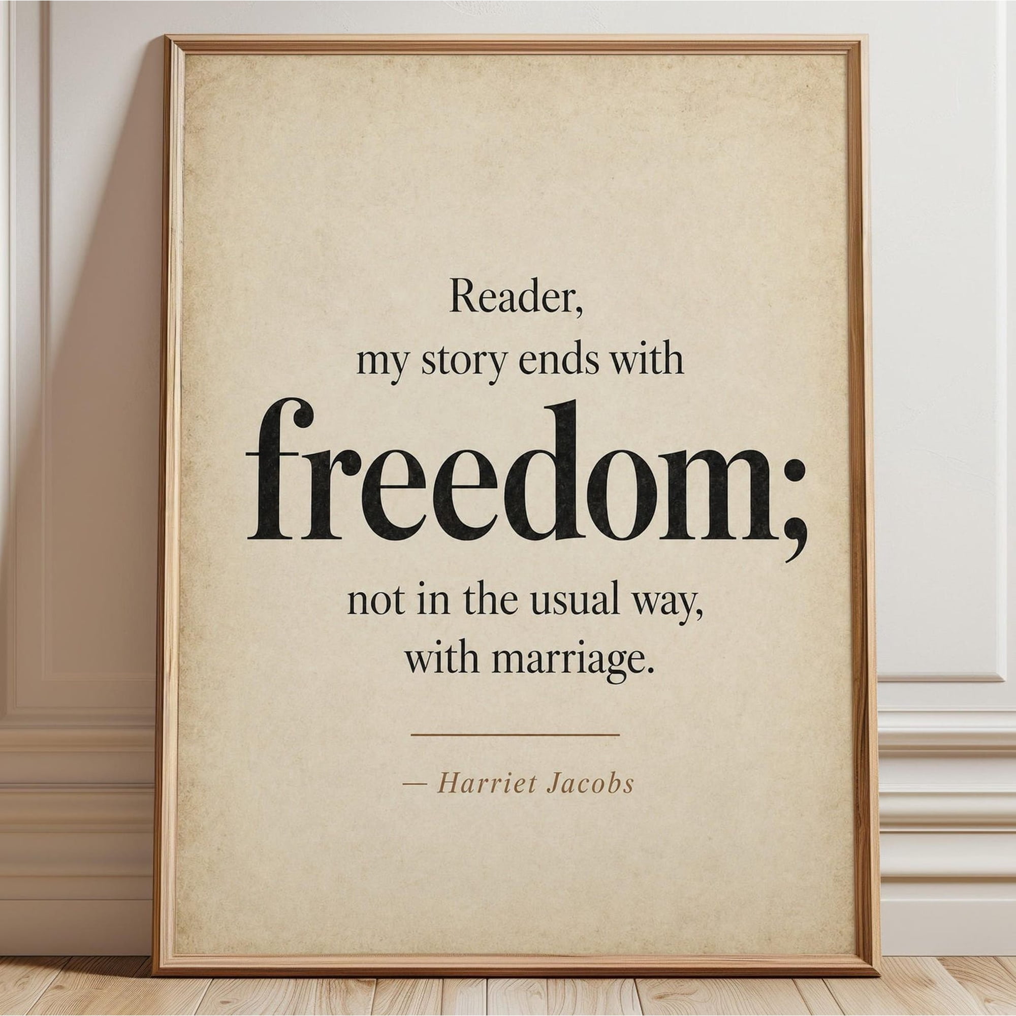 Literary Quote Print, Freedom Wall Art, Vintage Book Lover Decor, Inspirational Typography Poster, Classic Literature Artwork, Reading Room Decor, Printable Wall Art, No Frame