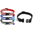 thumbnail image 1 of Collar De Nylon Para Cachorro De Perro Con Hebilla Y Clip Para Plomo (m, Negro) Afortunado Sencillez, 1 of 5