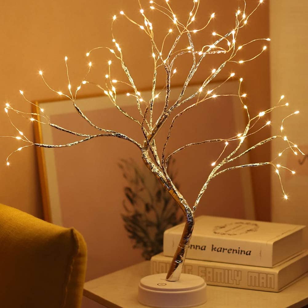 Tabletop Bonsai Tree Light With 108 Led Copper Wire String - Temu