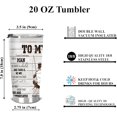 thumbnail image 4 of Gifts for Dad From Your Little Boy, 20Oz Coffee Tumbler Stainless Steel Insulated - Father''s Day Birthday Gifts from Kids - To My Dad Tumblers Tea Cup Gifts for Men Husband Father(to my dad), 4 of 4