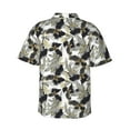 thumbnail image 3 of Daiia Abstract Watercolor Hawaiian Shirt for Men Gentle Cotton Regular Short Sleeve Casual-X-Large, 3 of 9
