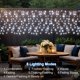 thumbnail image 4 of Luces solares tipo cortina DBFAIRY, 6 m x 1 m, 300 LED, impermeables, 4 of 8