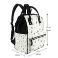 thumbnail image 2 of Yiaed Bee Print Multi-Function Travel Backpack Nappy Bags, Nursing Bag, Fashion Mummy, Roomy Waterproof for Baby Care, Stylish and Durable, 2 of 5