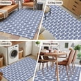thumbnail image 5 of Navy Blue Tree Runner Rug 2.7x5 FT, Non Slip Entryway Carpet, Modern Geometric Abstract Art Washable Soft Floor Carpet Entrance Mat Non-Shedding Throw Rug for Hallway Laundry Room Bedside, 5 of 9
