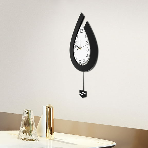 Modern Decorative Wall Clock Wall Clock Black White for Living Rooms, Bedrooms and Sitting Rooms