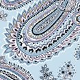 thumbnail image 3 of Bolsa organizadora de maquillaje para mujer, de algodón, tamaño mediano, Paisley de cielo suave, Talla unica, 3 of 3