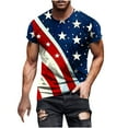 thumbnail image 2 of cllios Funny 4th of July Shirts for Men Patriotic Red White and Blue Graphic Tee Regular Fit Short Sleeve Workout Tops Independence Day Men's Gifts, 2 of 5