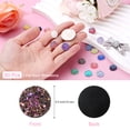 thumbnail image 2 of Uxcell 60 Pcs Rhinestone Flat Back Faux Druzy Crystal Diamonds Resin Embellishments Trims Beads for Jewelry Making Crafts, Rosa Dorado, 2 of 7