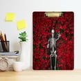 thumbnail image 5 of FMSHPON Red RosesDeath Clipboard Hardboard Wood Nursing Clip Board and Pull for Standard A4 Letter 13x9 inches, 5 of 7