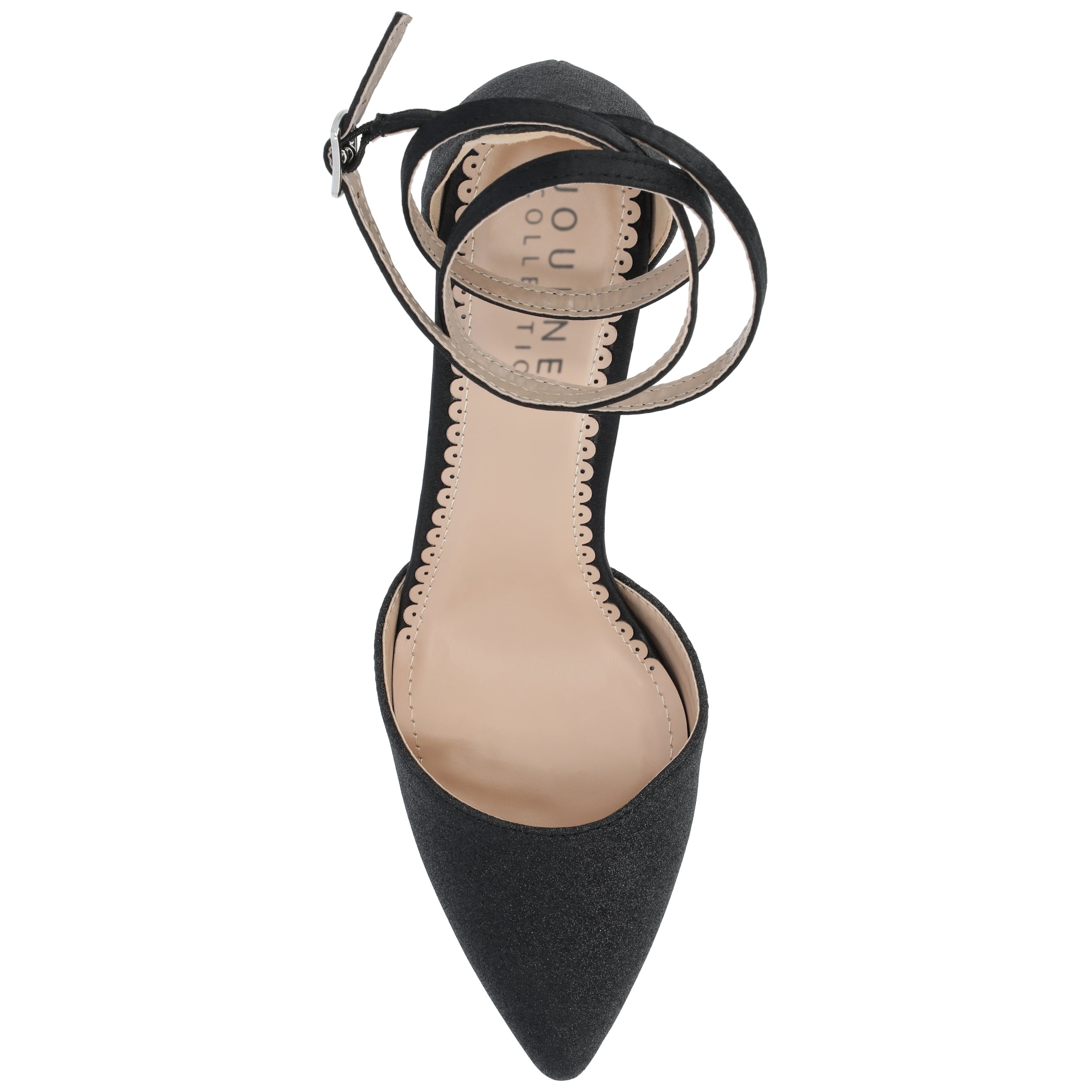 Journee Womens Luela Pointed Toe Mid Heel Evening Pumps