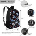 thumbnail image 5 of HUIACONG Cute Shark Strawberry Print School Backpack for Boys Girls Students Ages 6-18 Breathable Padded Straps Large Capacity Bookbag for Elementary Middle High School Back to School Daily Use, 5 of 6