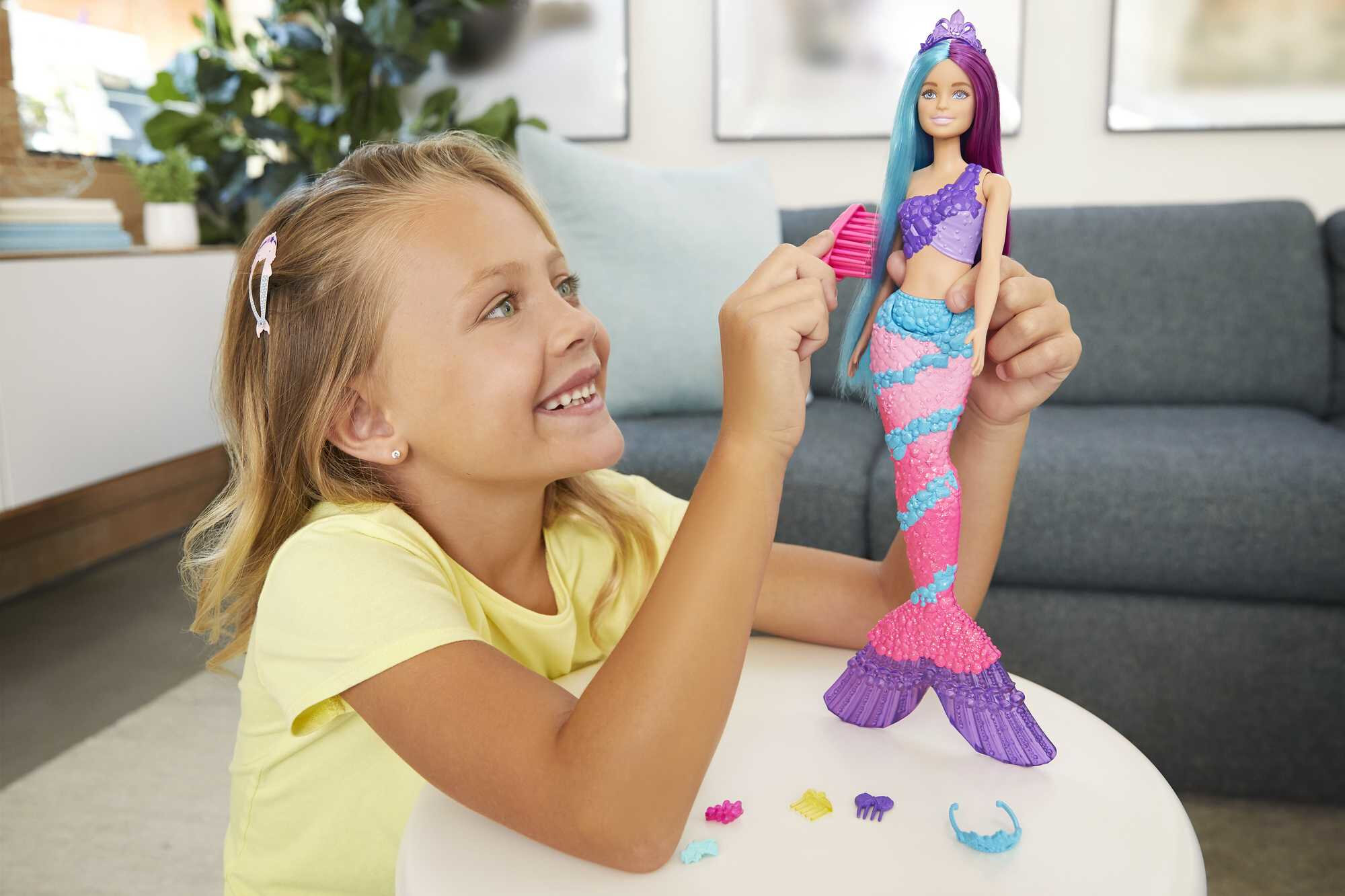 Barbie Dreamtopia Mermaid Doll with Extra-Long Fantasy Hair and Styling Accessories - image 2 of 6