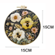 thumbnail image 3 of Kit de bordado de abejas para adultos, kits de punto de cruz para mano con patrones de animales e instrucciones DIY con hilos y agujas, 3 of 5