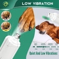 thumbnail image 6 of 2-in-1 pet nail polisher dog nail clipper trimmer ultra quiet electric nail set rechargeable suitable for trimming toes and claws of dogs and cats, 6 of 11