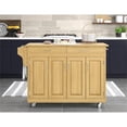 thumbnail image 2 of Hawthorne Collections 49" 2-Drawer Wood Kitchen Cart in Natural, 2 of 10