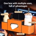 thumbnail image 2 of Car Headrest Backseat Organizer with Cup Holder, Multi-Functional Vehicle Seat Back Hanging Storage Box with Hooks, Auto Drink Snack Phone Tray Travel Accessories, 2 of 8