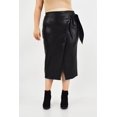 thumbnail image 1 of Falda midi efecto piel Roman Fashion Negro Talla 40, 1 of 6