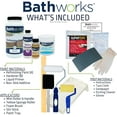 Bathworks DIY "Quick Dry" Black Bathtub & Tile Refinishing Kit w/Non
