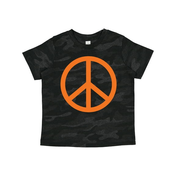 Inktastic Funky Orange Peace Sign Boys or Girls Toddler T-Shirt