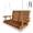 Cedar Tone, variant on Wooden Porch Swing 2-Seater, High Backrest and Deep Seat, Bench Swing with Cupholders, Hanging Chains and 7mm Springs, Heavy Duty 880 LBS, for Outdoor Patio Garden (Cedar Tone - 4 FT Extra Large)