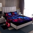 thumbnail image 1 of Gothic Wolf Bed Sheets Set Red Blue Fog King Sheet Set,Goth Woodland Animals Sheets Exotic Wildlife Bedding Set,Boho Room Decor, 1 of 4