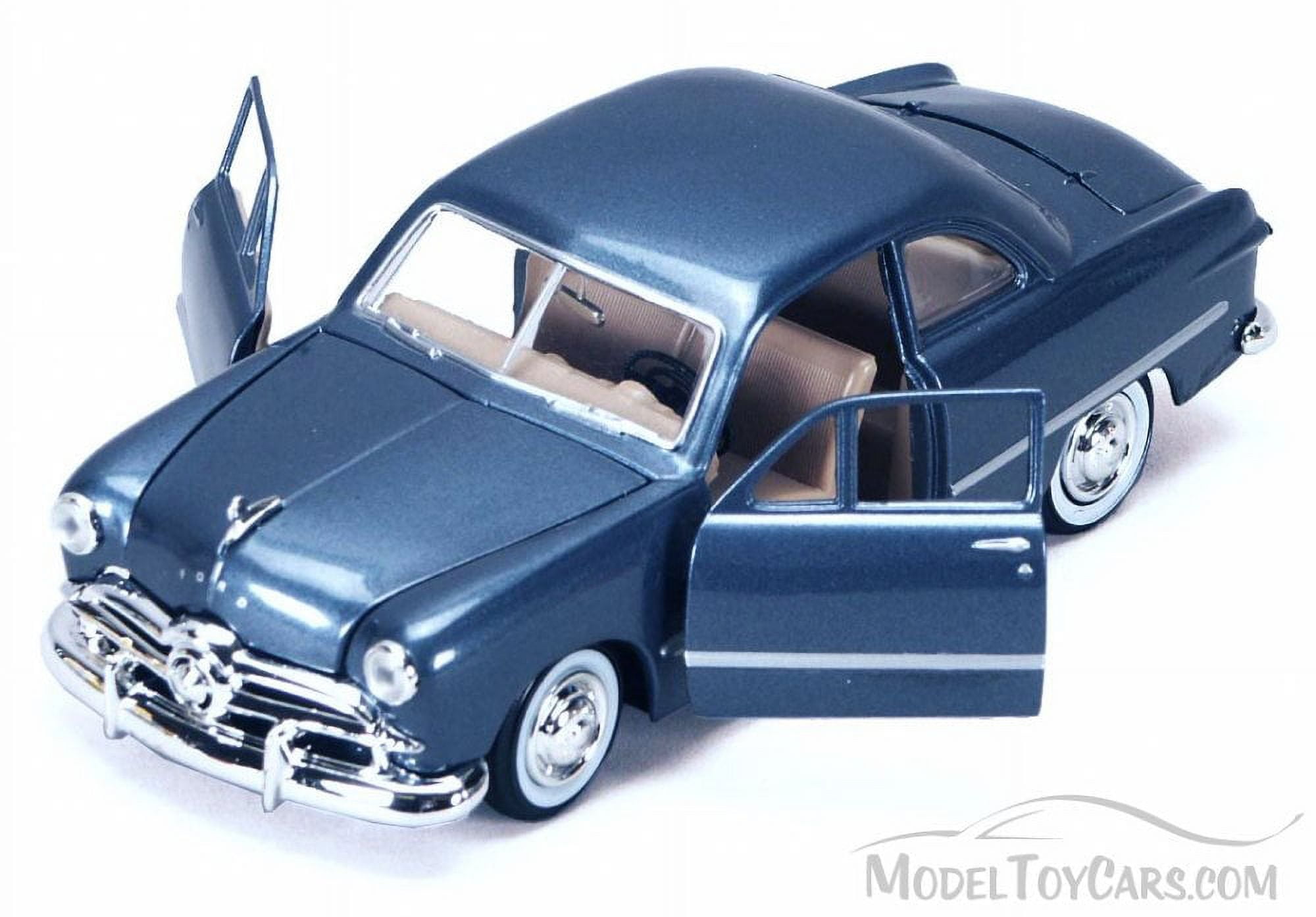 1949 Ford Coupe Classic Oldies Car, Blue - Motormax 73213 - 1/24 Scale Diecast Model Toy Car