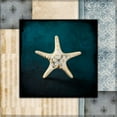 thumbnail image 2 of LightBoxJournal 12x12 Gold Ornate Wood Framed with Double Matting Museum Art Print Titled - Blue Sea Bumpy Star, 2 of 4