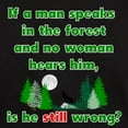 thumbnail image 3 of CafePress - If A Man Speaks In The Forest T Shirt - Men's Classic Graphic Cotton T-Shirt, 3 of 4