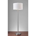 thumbnail image 2 of 18.5" X 18.5" X 61" Brushed Steel Metal Floor Lamp, 2 of 2