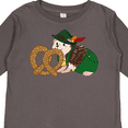 thumbnail image 4 of Inktastic Cute Hedgehog with Pretzel Boys or Girls Long Sleeve Toddler T-Shirt, 4 of 5