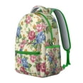 thumbnail image 2 of Watercolor Flower Pattern Students’s Backpack Durable, Multifunctional School Bag with Artistic Sunflower and Daisy Design, Perfect for Outdoor Activities, 2 of 6