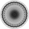 thumbnail image 1 of Ahgly Company Machine Washable Indoor Round Transitional Nardo Gray Area Rugs, 3' Round, 1 of 7