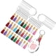 thumbnail image 4 of Naiovety 120 Uds. Llavero acrílico en blanco DIY para hacer manualidades, disco circular transparente, mano de obra fina, juego de borlas DIY para adorno Artesanía Naiovety HA019818-00, 4 of 6