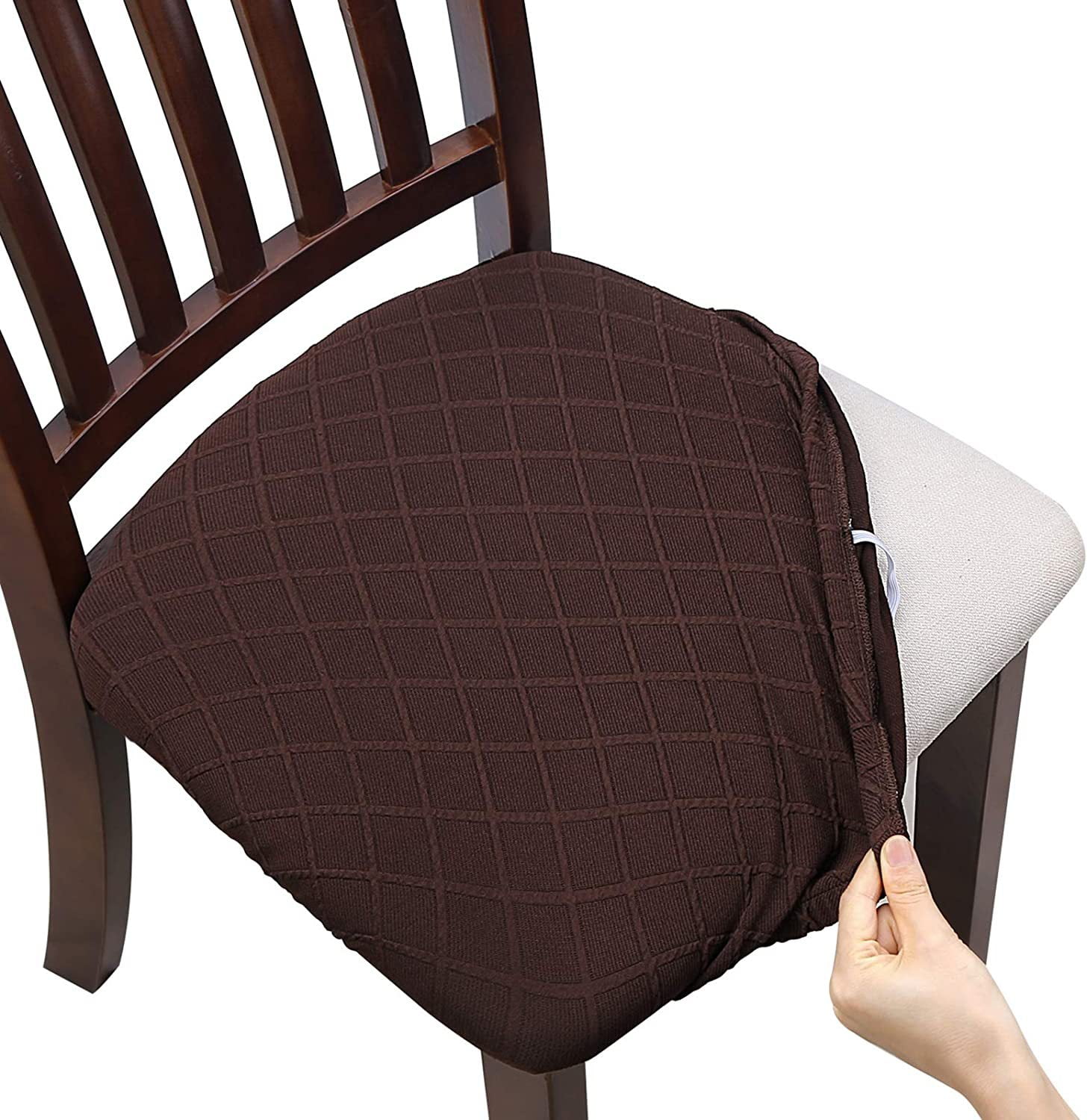 Dining chair seat covers washable dining room chair seat covers set of 4 removable kitchen seat covers chair covers for dining chairs