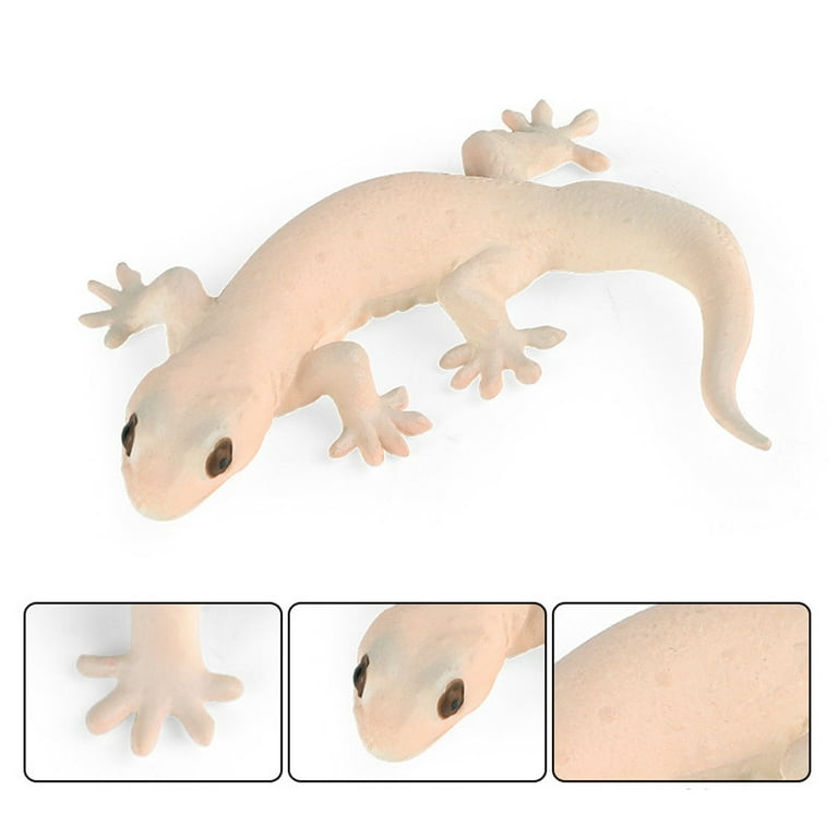 RUNROTOO Realistic Lizard Figurine PVC 2Pcs