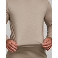 thumbnail image 3 of Venado Mens Shirts Long Sleeve Thermal Crew – Water Repellant Shirt for Men (Oatmeal, Small), 3 of 3