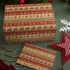 Papel de regalo navideño grueso tipo kraft para Navidad, papel de regalo con diseño de árbol de Navidad y ciervo, papel de regalo para caja de regalo