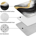 thumbnail image 5 of Black White Gray Gold Marble Pattern Bathroom Rugs Sets 3 Piece,Toilet Cover Set,Absorbent Non Slip Bathroom Mats Sets with U-Shaped Contour Rug Toilet Rug Set, 5 of 5