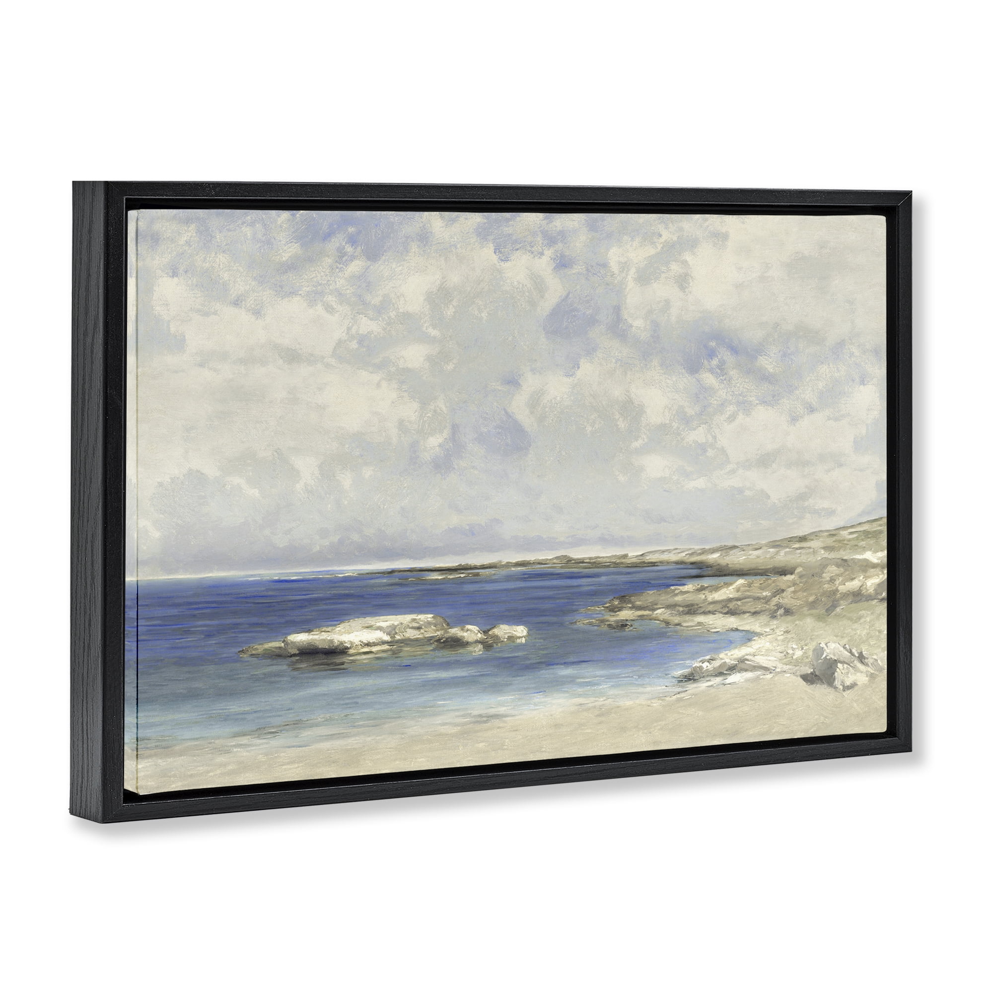 Stupell Industries Pond At Morning Black Framed Floater Canvas Wall Art, design by Christy McKee