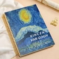 thumbnail image 2 of ipoul Large Spiral Notebook, B5, 8x10, Big, Hardcover, Lay-flat, Lined, Van Gogh Starry Night, 2 of 7