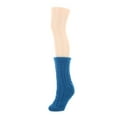 thumbnail image 5 of Legmogue Women's Cable Knit Sherpa-Lined Lounge Sock - Womens - Female, One Size, Legion Blue, 5 of 7