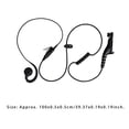 thumbnail image 3 of Inteprter Ear Hanger Auriculares con micrófono Auricular Auricular de vigilancia con tubo acústico Gancho para la oreja de trabajo al aire Teléfono y Comunicación, 3 of 6